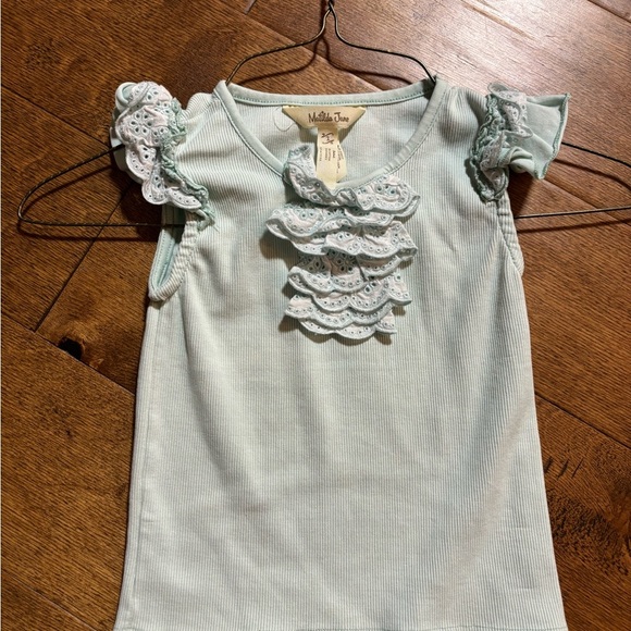 Matilda Jane Green Ruffled Blouse - Picture 1 of 3